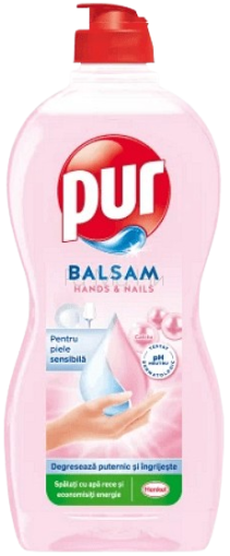 Pur Balsam Hands & Nails Calciu Препарат за почистване на съдове обогатен с Калции, 450 мл