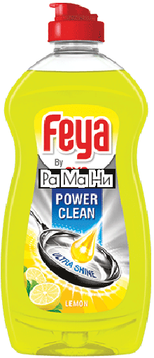 Feya Power Clean Lemon Почистващ препарат за съдове с аромат на Лимон, 400 мл