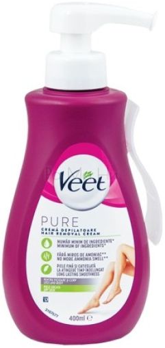 Veet PURE Dry Skin Депилиращ крем за суха кожа, 400 мл