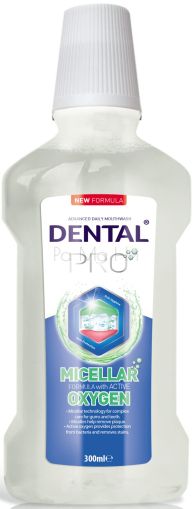 Dental PRO Micellar & Oxygen Вода за уста обогатена с активен кислород, 500 мл