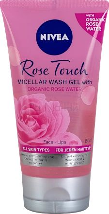 NIVEA Rose Touch Micellar Wash Gel with Organic Rose Water Мицеларен измиващ гел за лице, 150 мл