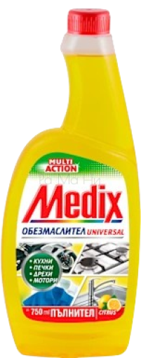 Medix Universal Универсален обезмаслител с аромат на Лимон, 750 мл