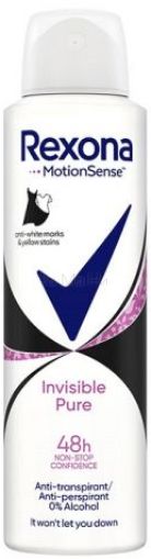 Rexona Anti-transpirant Invisible Pure Дезодорант срещу изпотяване, 150 мл