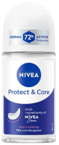 NIVEA Protect & Care Дамски рол-он дезодорант, 50 мл