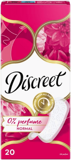 Discreet Breathable Normal 0% Perfume Ежедневни превръзки без аромат, 20 бр.