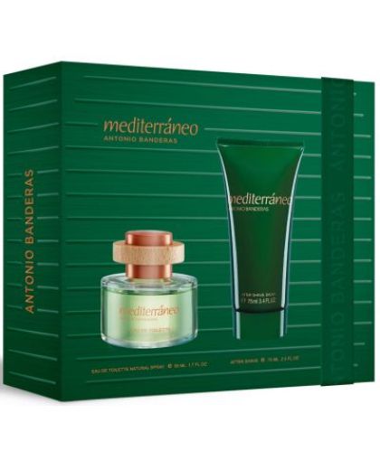 Antonio Banderas Mediterraneo Комплект за Мъже (Тоалетна вода 50мл + Афтършейв 75мл)