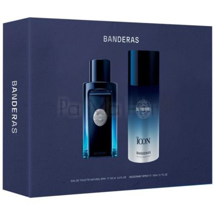 Antonio Banderas The Icon Men Комплект (Тоалетна вода 100мл + Део спрей 150мл)