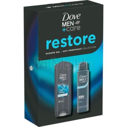 Dove Restore Комплект за Мъже (Душ гел 250мл + Дезодорант 150мл)