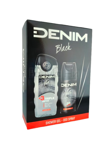 Denim Black Комплект за Мъже (Душ гел 250мл + Дезодорант 150мл)