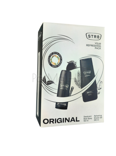 STR8 Original Комплект за Мъже (Деозодорант 150 мл + Душ гел 250 мл) 
