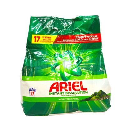 Ariel Instant Dissolution Mountain Spring Прах за бяло пране, 1.105 кг