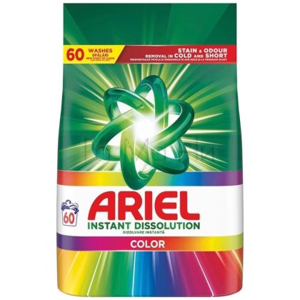Ariel Instant Dissolution Color Прах за цветно пране, 3.9 кг