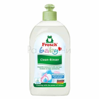 Frosch baby Clean-Rinser Почистващ препарат за бебешки съдове, 500 мл