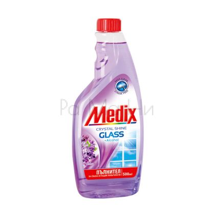 Medix Glass Lilac Препарат за почистване на прозорци с аромат на Люляк, 500 мл