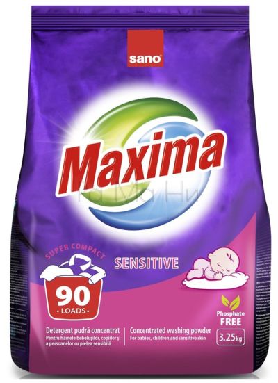 Прах за пране Sano Maxima Sensitive, 3.25кг.