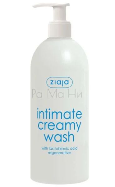 Интимен кремообразен душ гел Ziaja Intimate Creamy Wash с лактобионова киселина, 500мл.