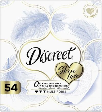 Discreet Skin Love Ежедневни дамски превръзки, 54 бр.