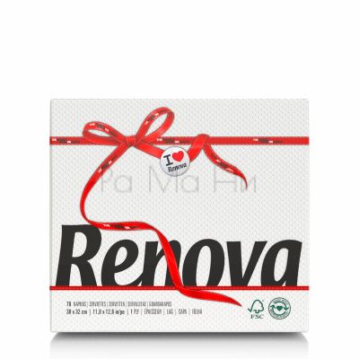 Салфетки Renova в бял цвят, 70бр.