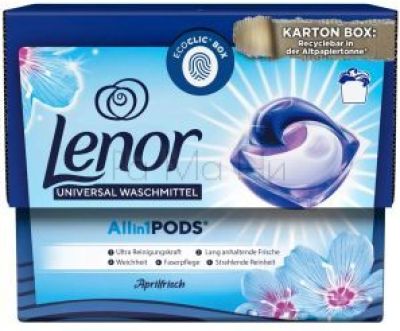 Капсули за пране Lenor Universal Waschmittel All in 1, 14 бр.