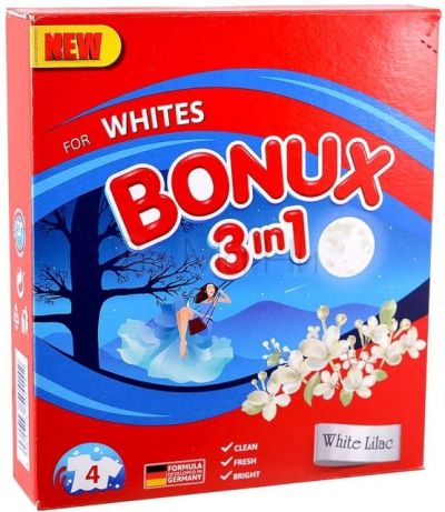 Прах за пране Bonux 3in1 White Lilac, 300гр.