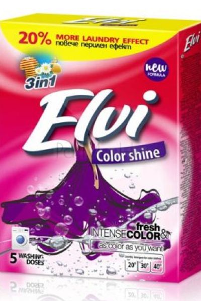 Прах за пране Elvi Color Shine, 400гр.