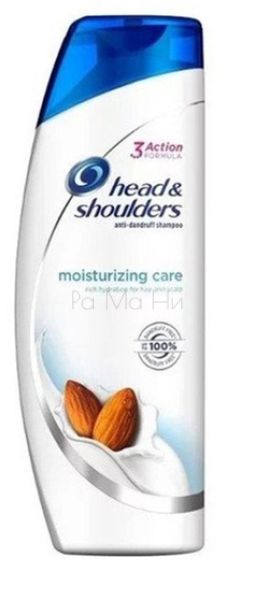 Шампоан Head & Shoulders360 МЛ. БАДЕМ СУХ СКАЛП