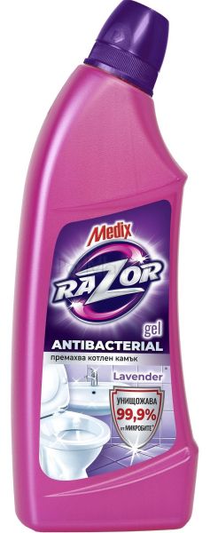 Универсален почистващ гел за баня Medix Gel Razor Antibacterial Lavender, 750 мл.