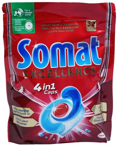 Таблетки за съдомиялна Somat 32 БР. 4В1 ЕКСЕЛЕНС