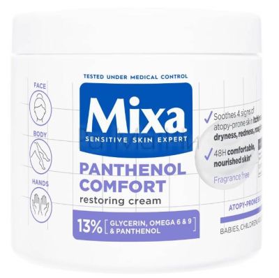 Регенериращ крем Mixa Panthenol Comfort, 400мл.