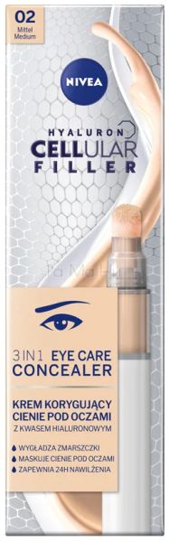 NIVEA Околоочен крем-коректор 3в1 Cellular Medium 4 мл