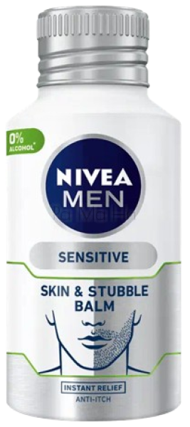 NIVEA Men Sensitive Skin & Stubble Успокояващ и хидратиращ балсам за кожа и брада, 125мл 
