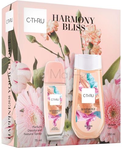 C-THRU Harmony Комплект за Жени (Натурален спрей 75 мл + Душ гел 250 мл)
