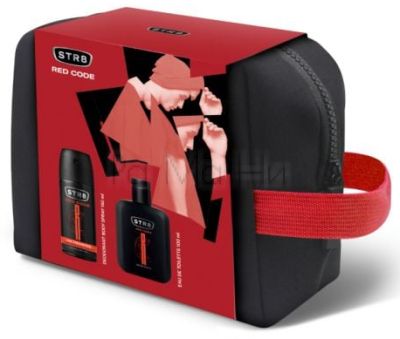 STR8 Red Комплект за Мъже (Парфюмна вода 100 мл + Дезодорант 150 мл + Несесер)