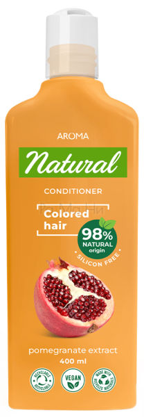 Aroma Natural Балсам за коса с екстракт от Нар, 400 мл 