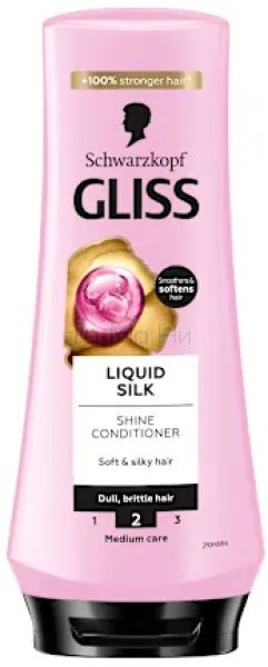 Gliss Kur Liquid Silk Балсам за Всеки тип Коса, 200 мл
