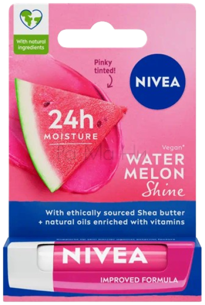 NIVEA Watermelon Балсам за устни с аромат на диня, 4.8 г