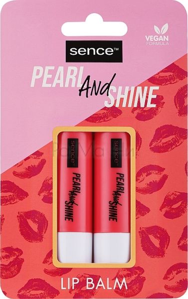 Sence Pearl Shine Комплект балсами за устни, 2×4.3 г