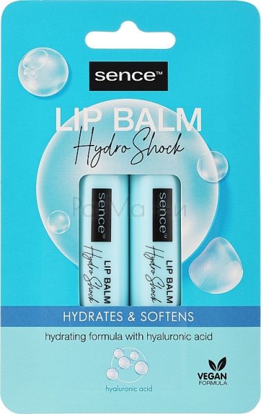Sence Hydro Shock Комплект хидратиращ балсам за устни, 2×4.3 г