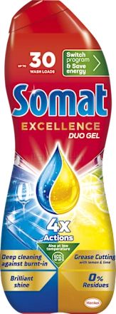Somat Excellence Duo Gel Гел за съдомиялна машина, 540 мл