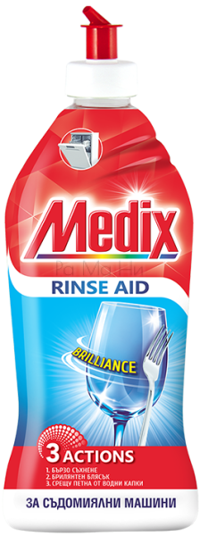 MEDIX RINSE AID Гланц за съдомиялна машина, 415 мл