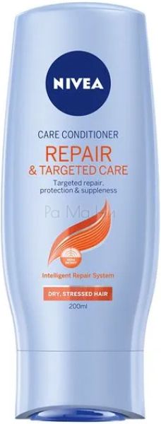 NIVEA Repair & Targeted Care Възстановяващ балсам за изтощена и третирана коса, 200 мл