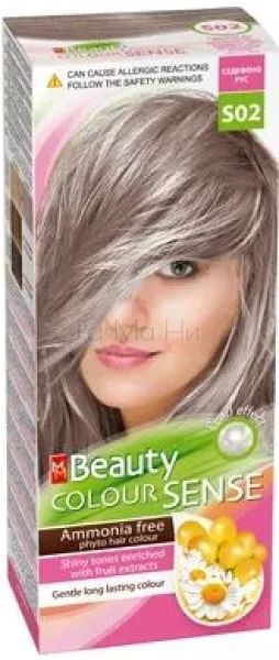 MM Beauty Colour SENSE Безамонячна боя за коса S02 Седефно Рус, 125 мл