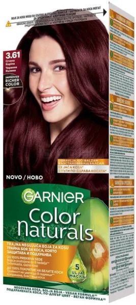 Garnier Color Naturals Боя за коса с възстановяващ балсам 3.61 Нежна Къпина, 100 мл