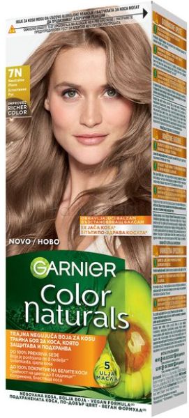 Garnier Color Naturals Боя за коса с възстановяващ балсам 7N Тъмно Русо, 100 мл