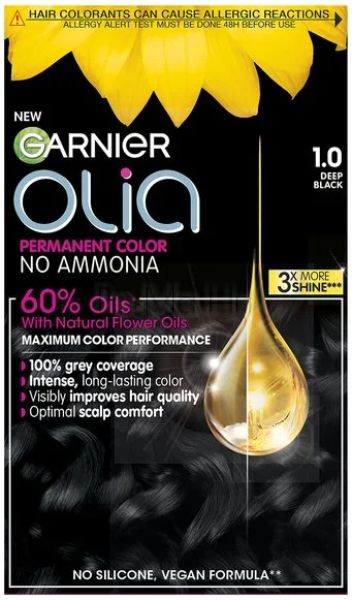 Garnier Olia Без амонячна боя за коса 1.0 Наситено Черно