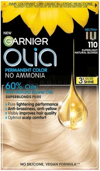 Garnier Olia Без амонячна боя за коса 110 Суперсветло естествено русо