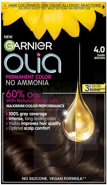 Garnier Olia Без амонячна боя за коса 4.0 Тъмно Kестеняво