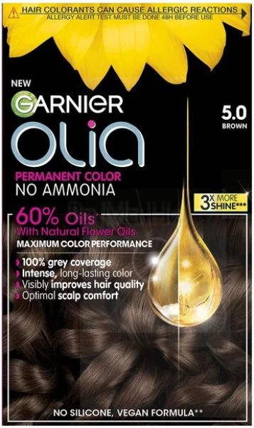 Garnier Olia Без амонячна боя за коса 5.0 Кестеняво