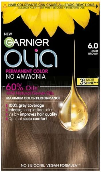 Garnier Olia Без амонячна боя за коса 6.0 Светло кестеняво