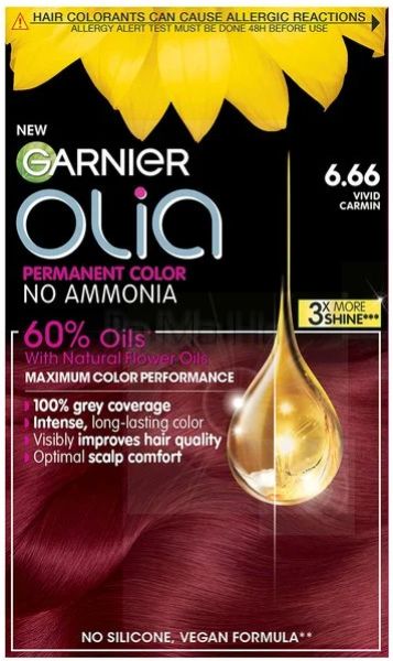 Garnier Olia Без амонячна боя за коса 6.66 Ярко Червено